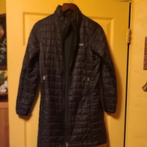 Patagonia Women's Black Long Quilted Puffer Coat